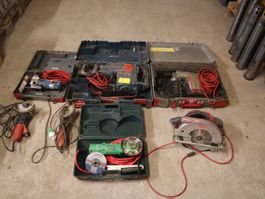 7 Profi-Maschinen Konvolut: Bosch, Makita & Metabo