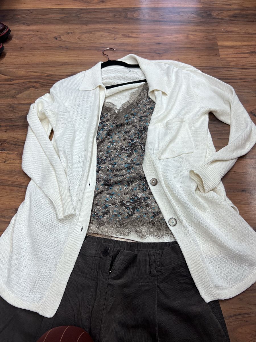 Giacche: H.Roether Leinen Strickjacke,, Gr. M, Top zu Rundholz – Usato da Burgdorf venduto da puppennetz 1