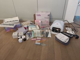 grosses Set für Gelnägel mit UVlampe und Feile