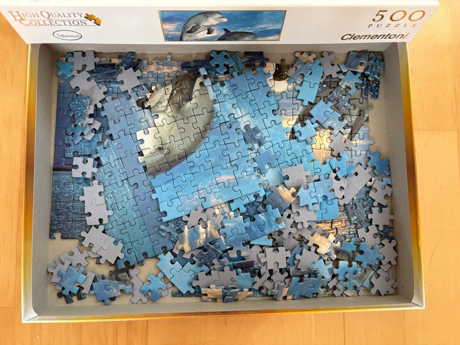 Clementoni Puzzle: Puzzle Delfine - 500 Teile, Clementoni – Usato da Einsiedeln venduto da ho.na 1