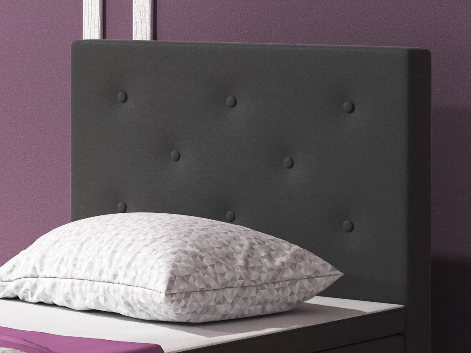 Letti: Boxspringbett 90x200 Anthrazit Hotelbett Einzelbettbett Bett – Nuovo e nell'imballaggio originale da Wallenwil venduto da toesstal-vertrieb 5