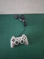 PlayStation 2 Controller Silver - Used - Tested - Works- PS2