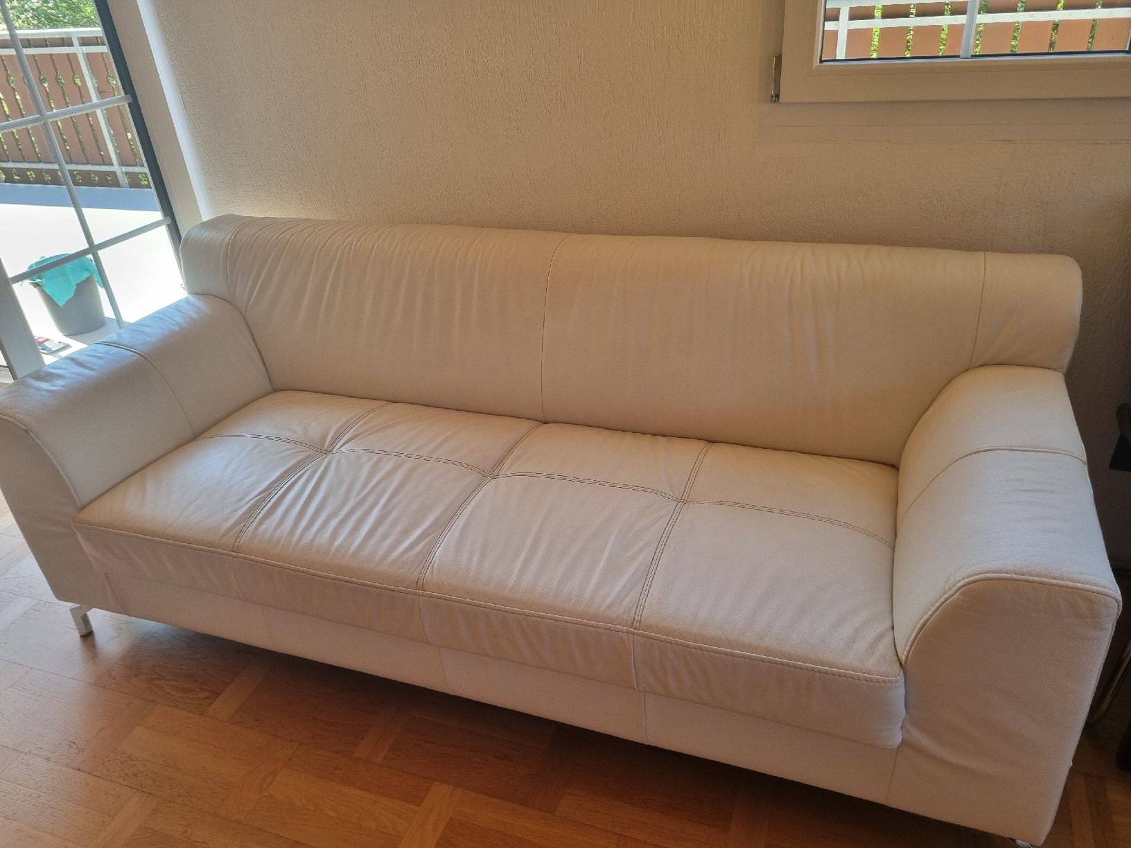 Sofas: Couch / Sofa 3er weiss – D'occasion à Wildhaus par Lurch1971