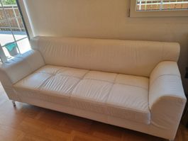 Couch / Sofa 3er weiss