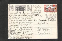 FDC Bundesfeierkarte 1941 ,  Nr. 72 SS , Stempel 650 Jahre