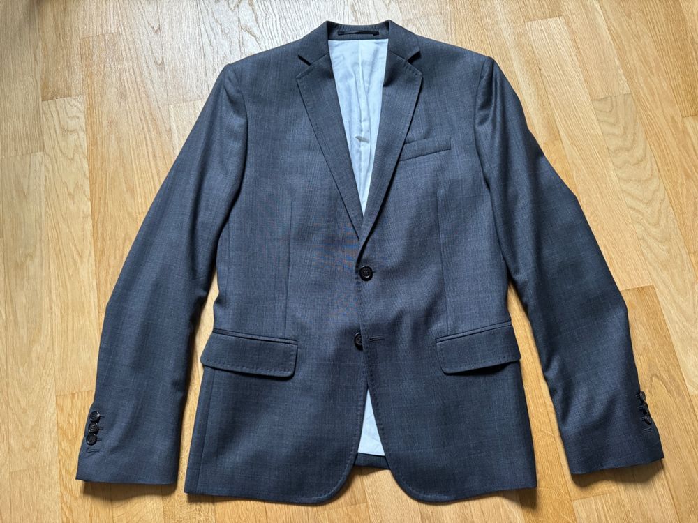 Veste En Denim Dsquared2 Taille 52 - Bleu Peinte Style Bomber - Occasion Très Bon état