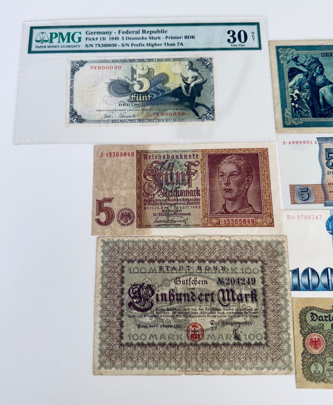 Banknoten: **Deutsche Mark Banknoten Lot** – Gebraucht aus Langrickenbach von MeUs74 4