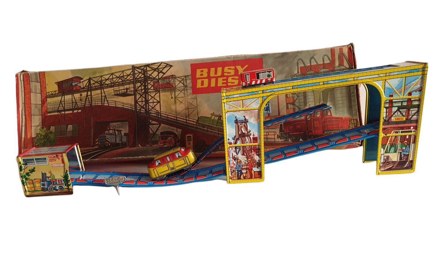 Technofix Giocattoli: alte Technofix Busy Diesel Blechbahn – Usato da Flawil venduto da JaguarXJSHE