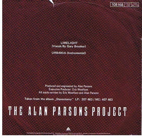 Dischi in vinile: Parsons Alan Project:  Limelight 7" – Usato da Steinhausen venduto da Vilivinili 1