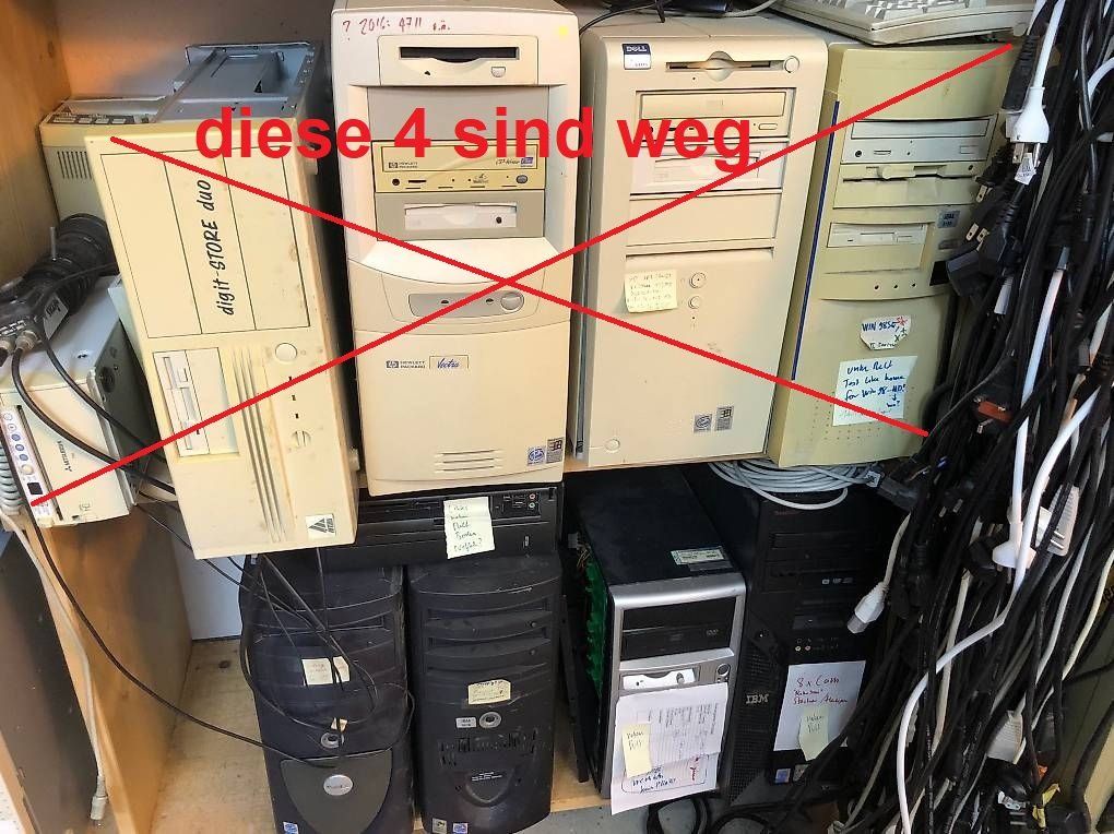 PCs: Diverse alte PCs – Défectueux à Hinterkappelen par atomschnee