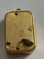 Musikteller Miniatur vergoldet mit Schlüssel(S36)