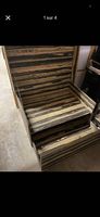 Coffre en bois sur 2 étages avec 1 tiroir coulissant