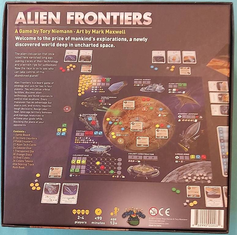 Spiele: Jeu de Société Alien FRONTIERS +11Extensions – Gebraucht aus Martigny von Baldur333 1