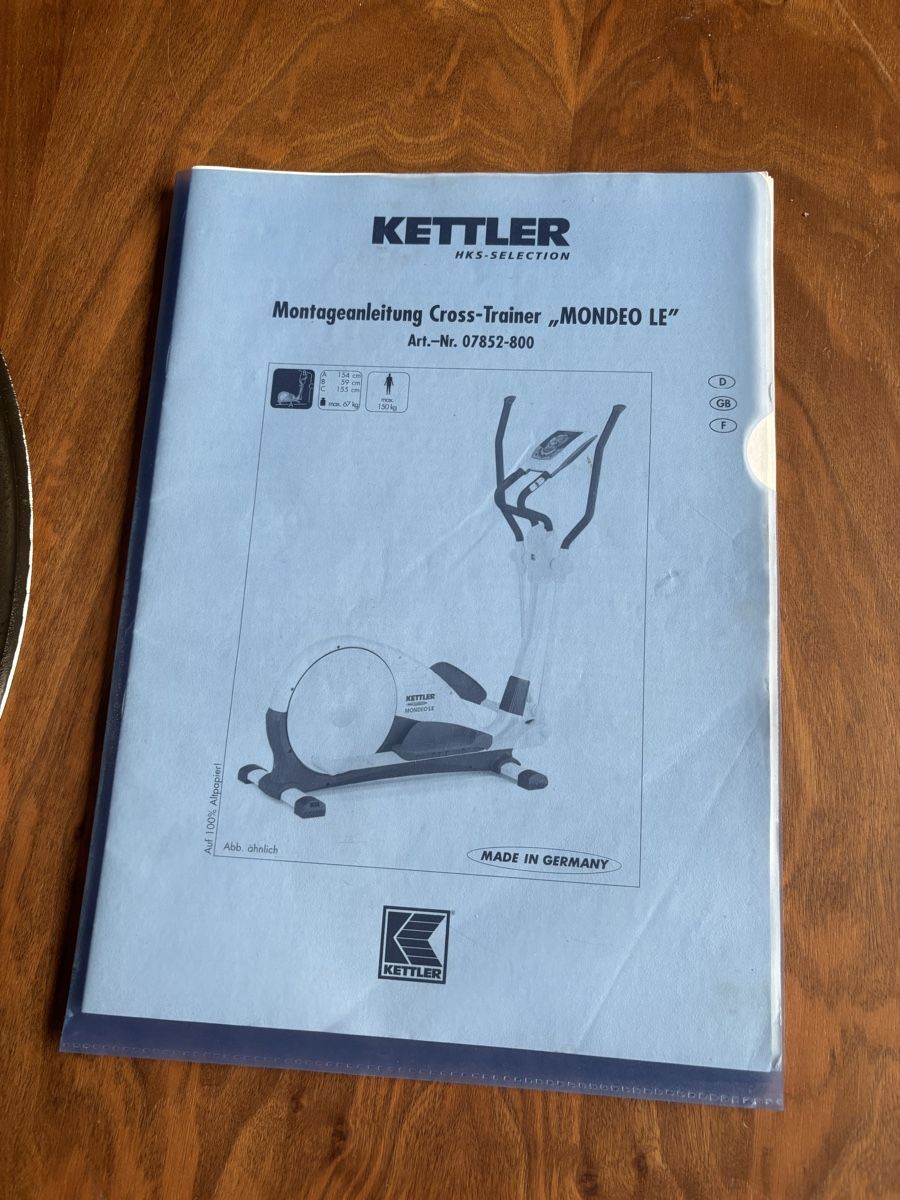 Kettler Hometrainer: Kettler Mondeo LE Crosstrainer – Usato da Wollerau venduto da Loli-04 8