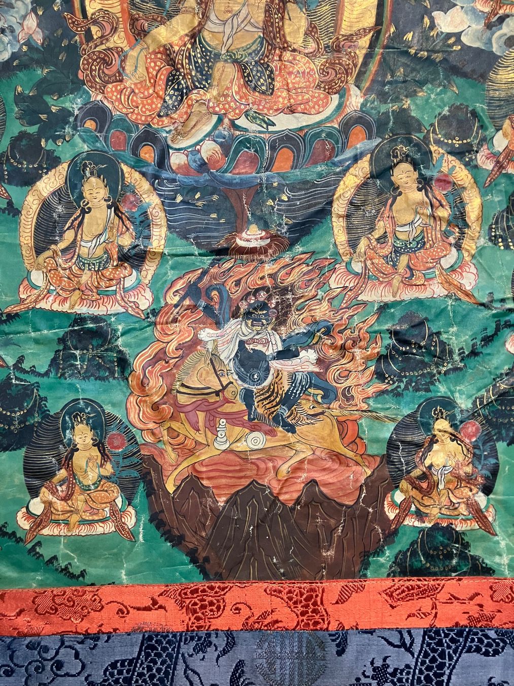 Dipinti: Orginal Antik Thangka Gemälde – Usato da Niederglatt ZH venduto da nieser 2