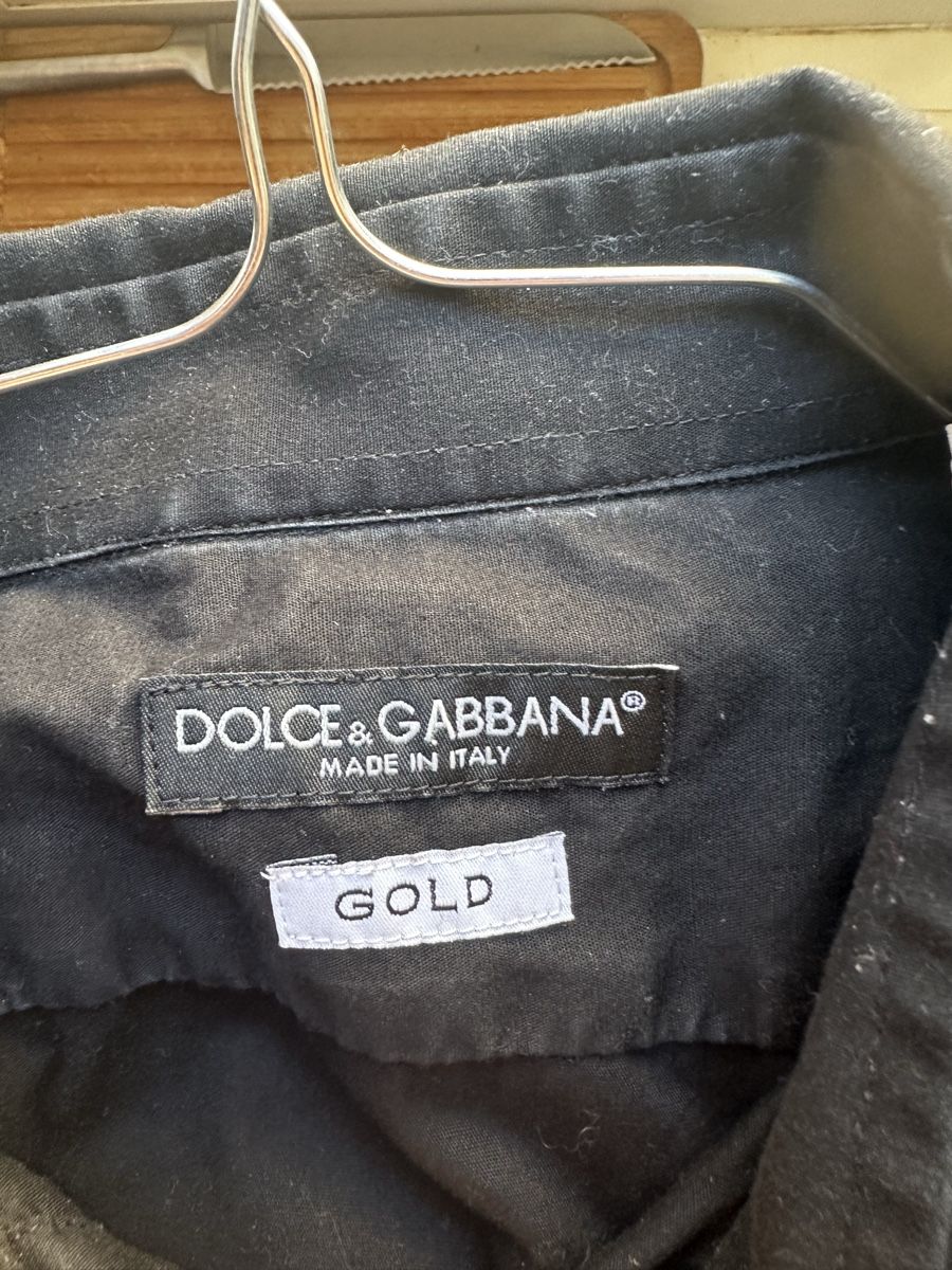 Dolce & Gabbana Camicie: Dolce & Gabbana Hemd, Schwarz, Grösse 41/M – Usato da Zürich venduto da hannahbuettgen 2