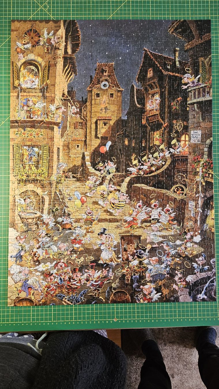 Heye Puzzles: Heye Puzzle 'Romantic Town By Night', Michael Ryba – Neuf (Voir description) à Teufen AR par patchouli13 2