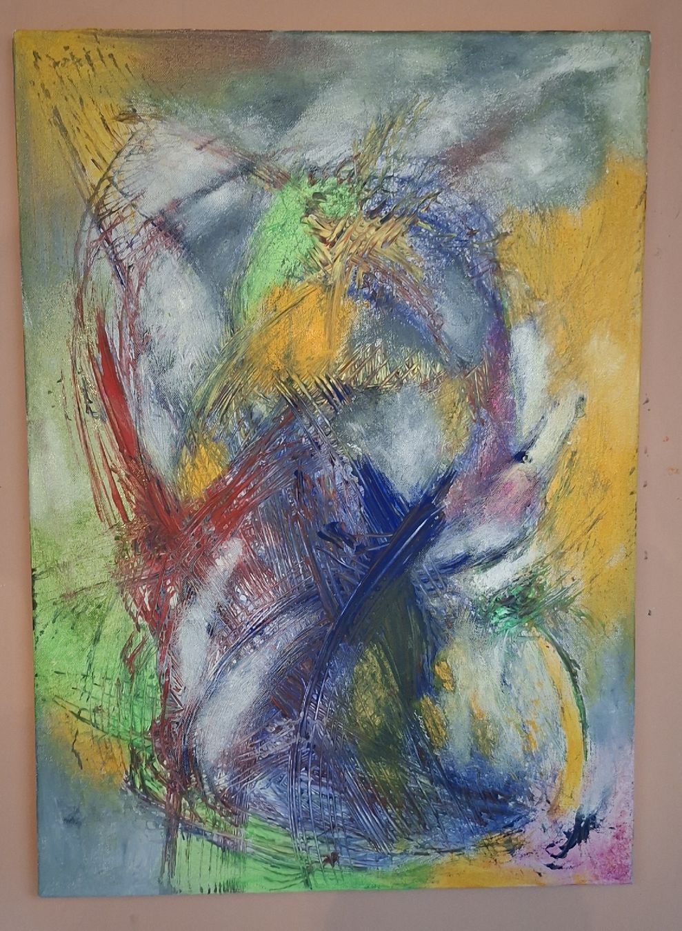 Dipinti: Gemälde " Flügelschlag" handmade 50×70 – Nuovo (secondo la descrizione) da Riehen venduto da Steinbock1970 2