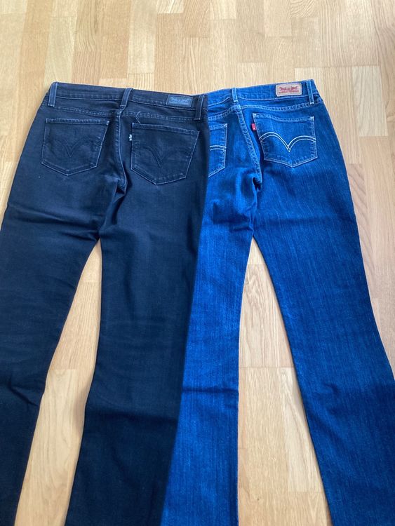 2 Paar Gr. 36 Schöne Damen Levi’s Jeans blau und schwarz 3