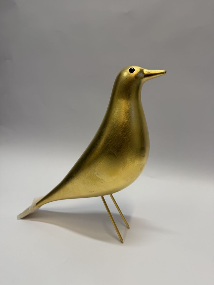 Vitra Statuette: Eames House Bird Gold, Vitra – Nuovo e nell'imballaggio originale da Bottmingen venduto da Ch.Hal 4