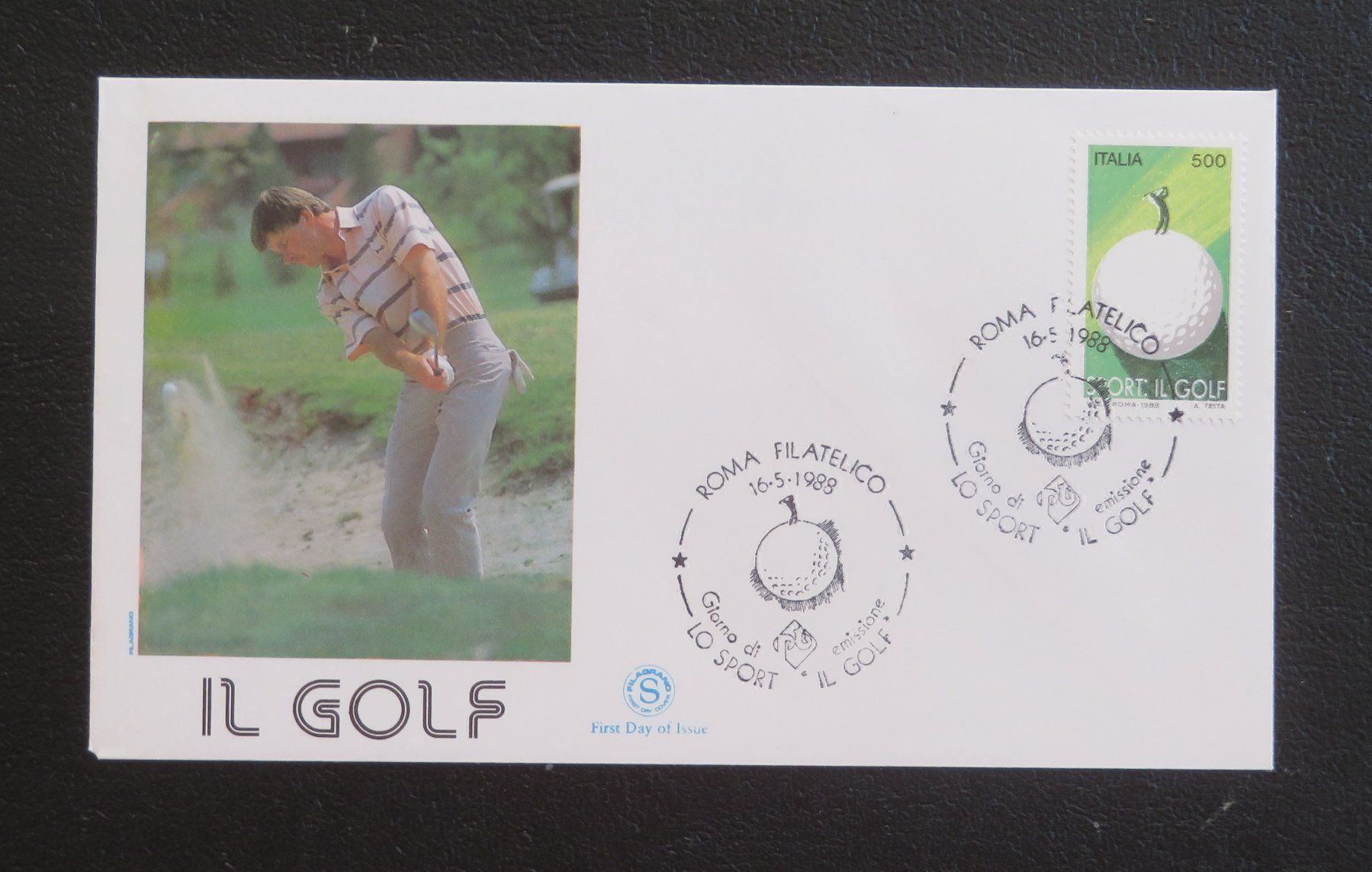 Tous les timbres: Golf-Ersttagsbrief von 1988 – Neuf (Voir description) à Lachen SZ par peace0