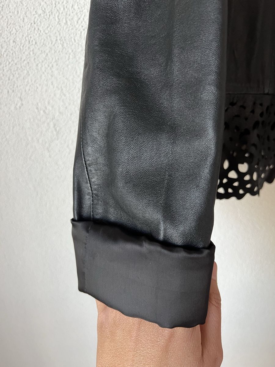 Giacche: Schwarze Lederjacke von Leonardo, Grösse 38 / 40 – Usato da Langenthal venduto da Alperose_5 3