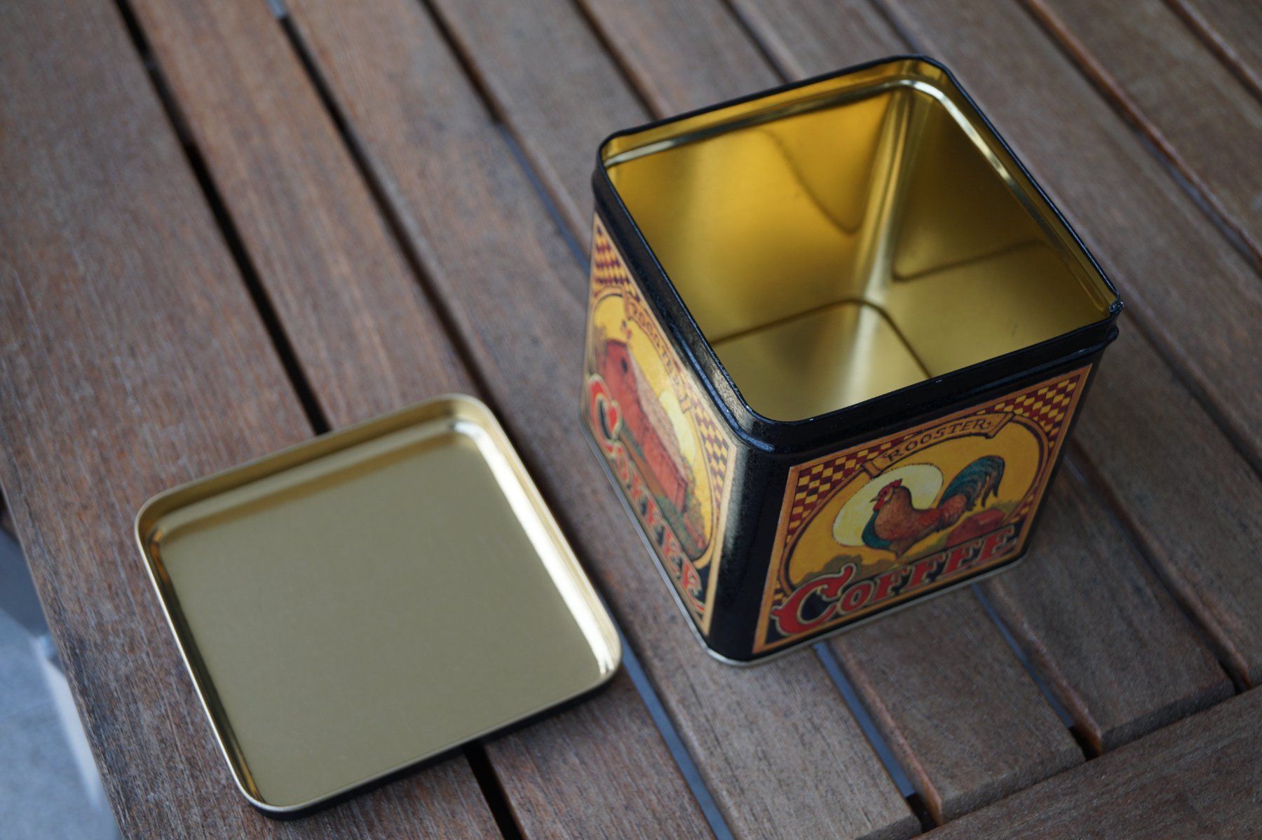 Altro in Decorazioni & Accessori: Blechdose Vorratsdose vintage mit Hahn, Rooster Coffee – Nuovo (secondo la descrizione) da Meggen venduto da Isabelmeg 7