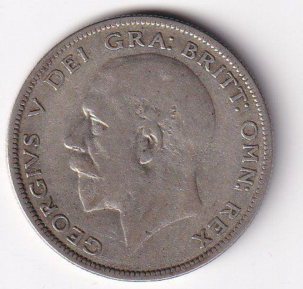 Alle Münzen: Grossbritanien half crown 1929 – Gebraucht aus Neuchâtel von karlpierrino 1
