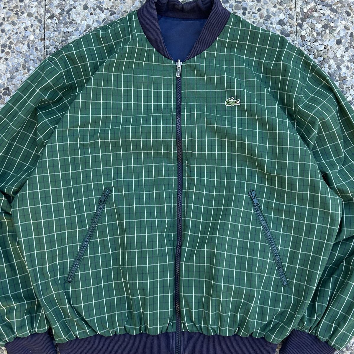 Lacoste Giacche: Vintage Lacoste Reversible Bomber Jacket – Usato da brent venduto da fukusapes 4
