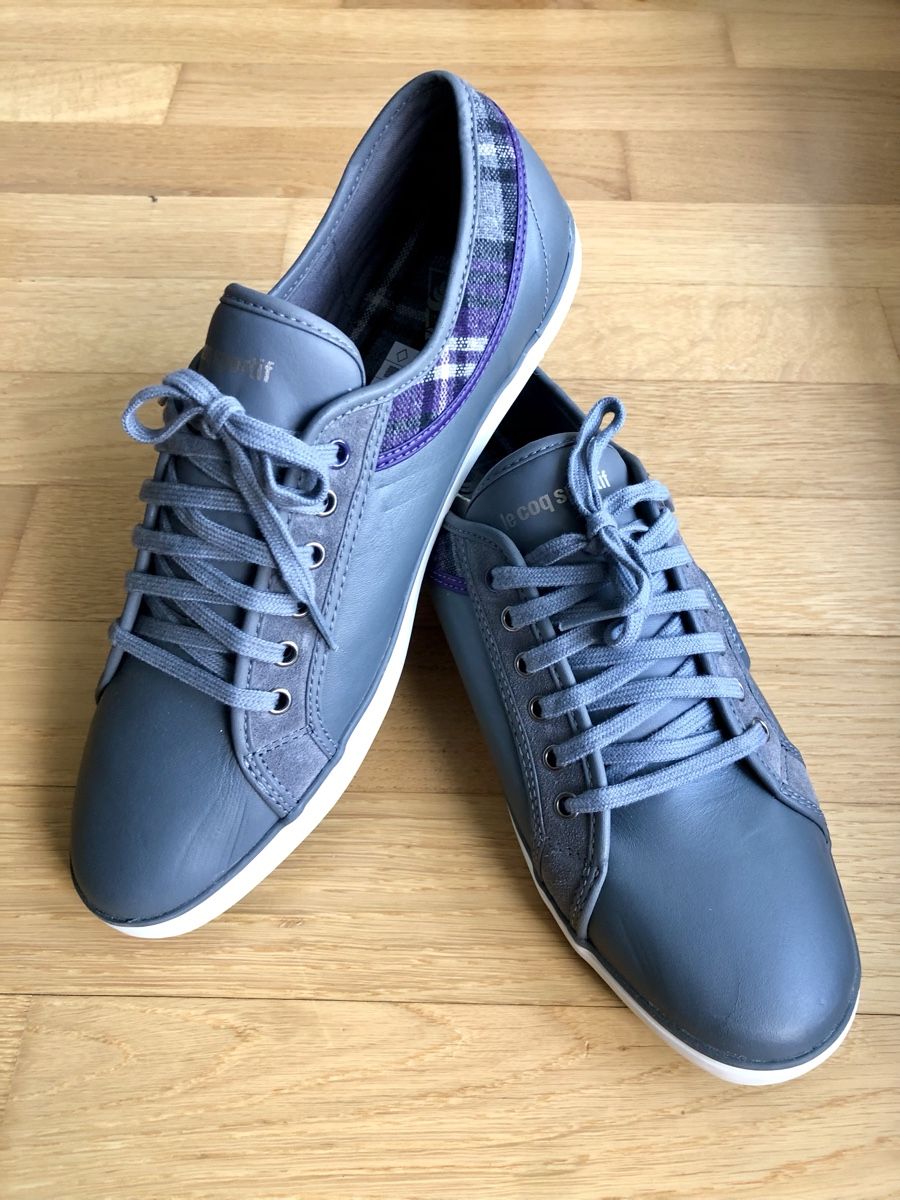 Le Coq Sportif Chaussures hommes: Le Coq grau/violetter Sneaker Gr. 43 – Neuf (Voir description) à Zürich par lino07