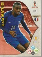FIFA WORLD CUP RUSSIA 2018 Adrenalyn XL 145 MATUIDI FRANCE