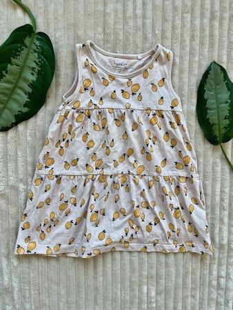 Name It Kleid Gr. 92 mit Zitronen - Top Zustand!
