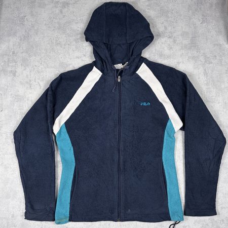 Veste polaire Fila vintage, taille M, bleu marine💙❄️