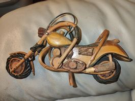 Handgefertigte Harley Davidson Holz ca. 1950 (Q)