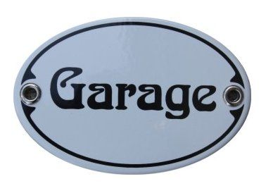 Insegne: Garage - Emailschild – Nuovo e nell'imballaggio originale da Ennetbürgen venduto da open24shop