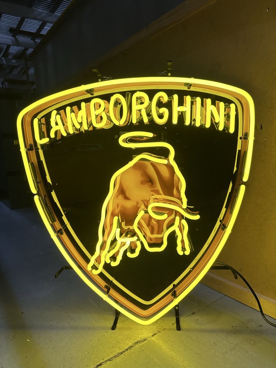 Lampen: Enseigne lumineuse à néon Lamborghini – Neu (gemäss Beschreibung) aus Chevroux von alex911 1