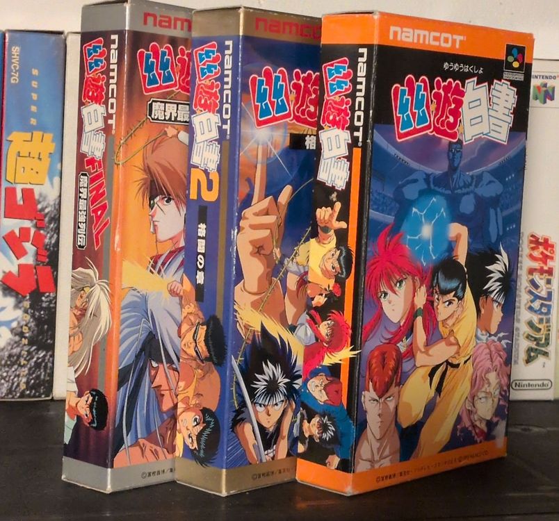 Yu Yu Hakusho 1 / 2 / Final - Super Famicom JP - All NM ! (Neuf (Voir ...
