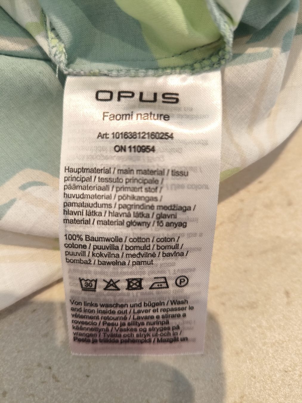 Opus Camicette: Opus Bluse, Gr. 38, helles Muster, Baumwolle, Top Zustand! – Nuovo (secondo la descrizione) da Unterägeri venduto da ginger17 4