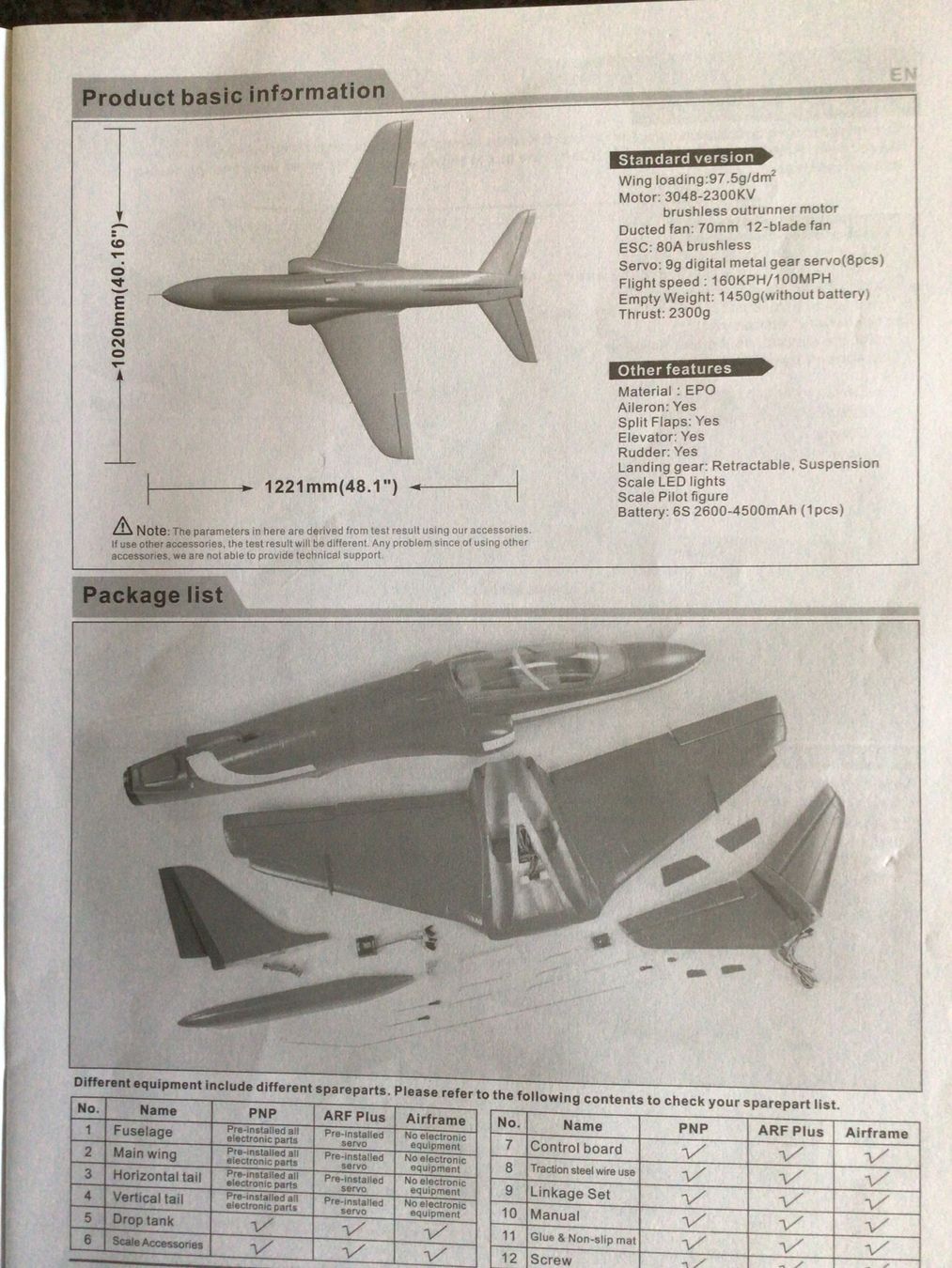 Modellismo RC: RC Flugmodell Hawk von Freewing – Nuovo (secondo la descrizione) da Gross venduto da Romagross 6