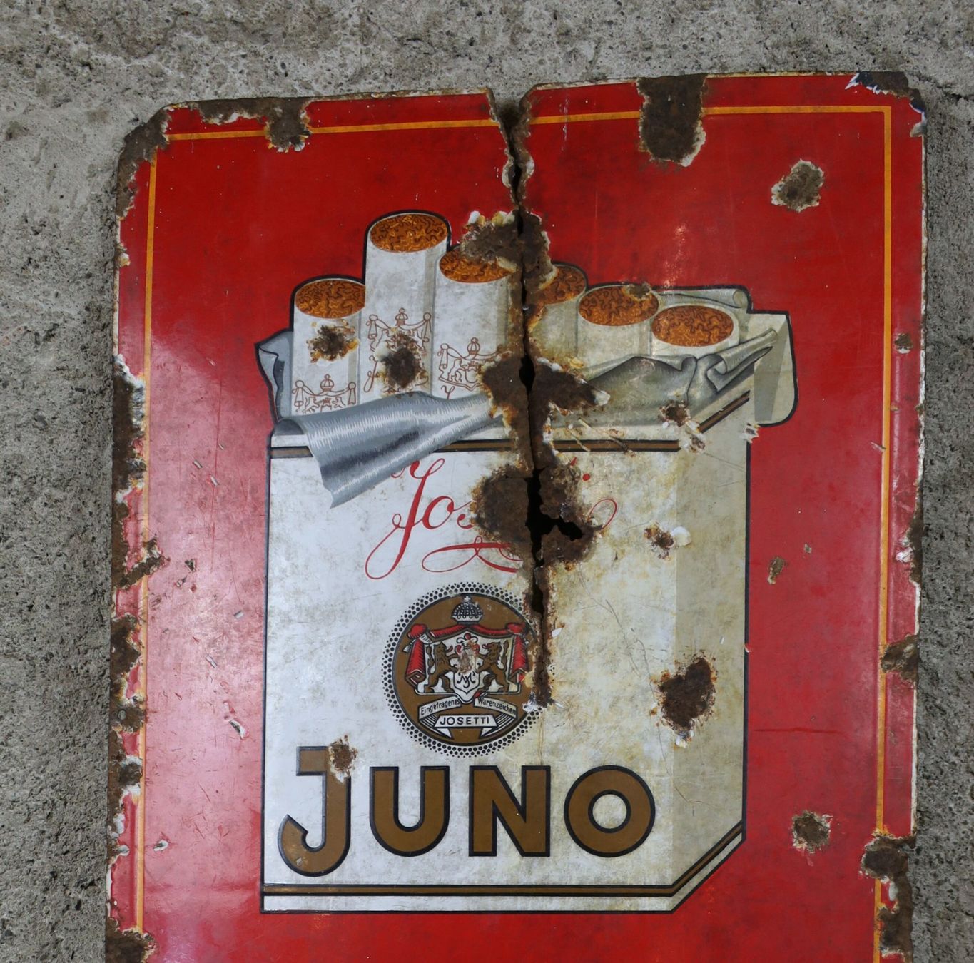 Schilder: Emailschild "Juno" – Gebraucht aus Birrwil von brandschatz_birrwil 2
