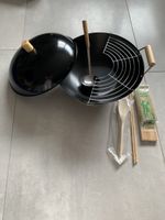 Neuwertiges Wok-Set, 7-teilig, ideal für den Sommer!