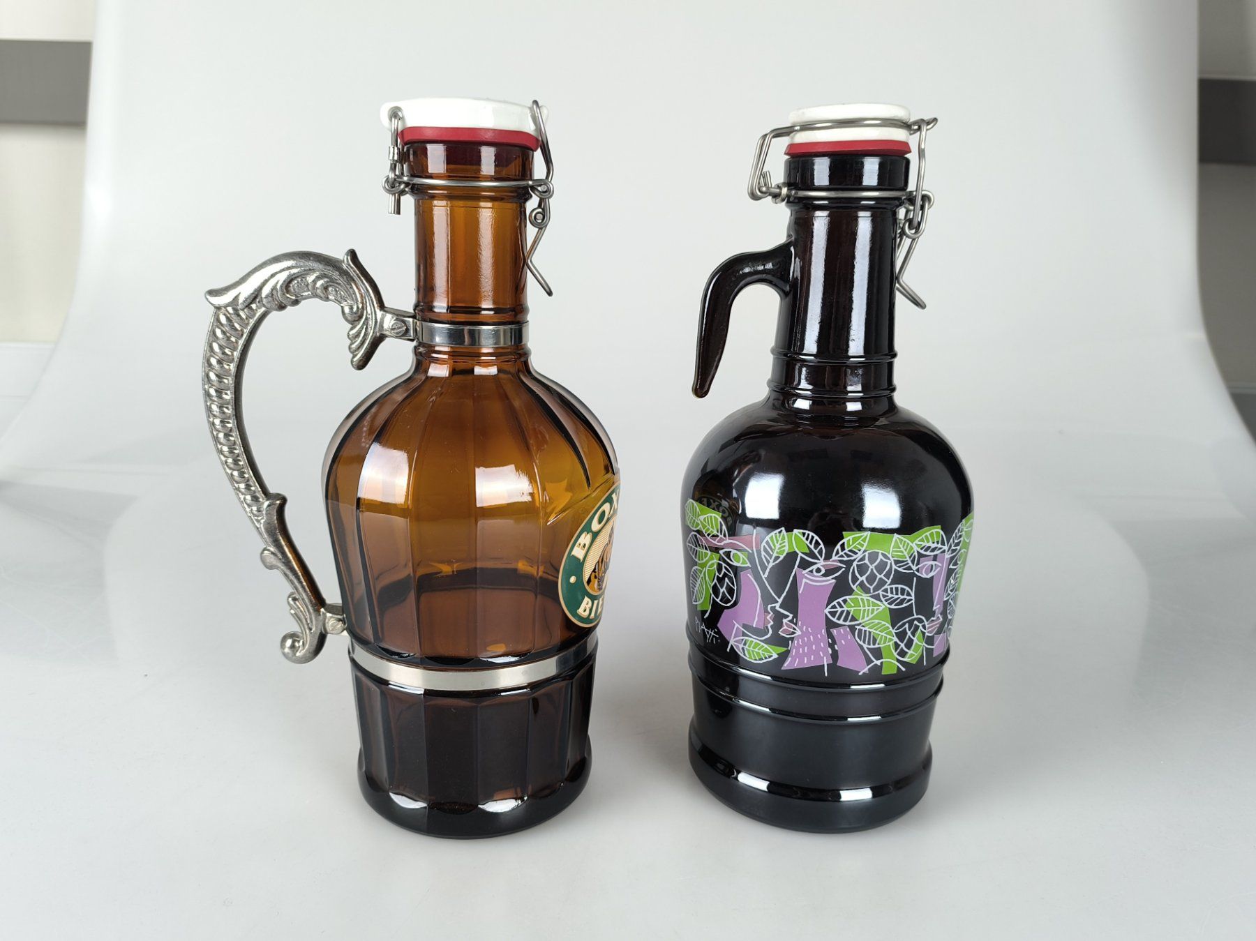 Bottiglie: 2er Set 2L Biersiphons: Boxer Bière & Baarer Bier – Nuovo (secondo la descrizione) da Rüti ZH venduto da Restwert_Rueti_ZH 9