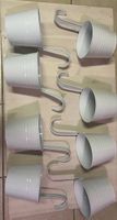 Pflanzgefässe weiss mit Haken 8er Set neu