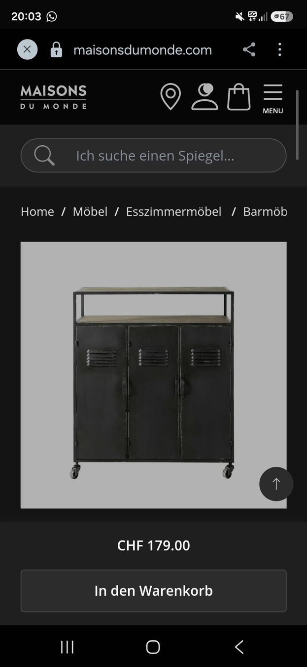 Maisons du monde Commodes: Barmöbel Industrial Style – D'occasion à Meggen par mar_yzb2 1
