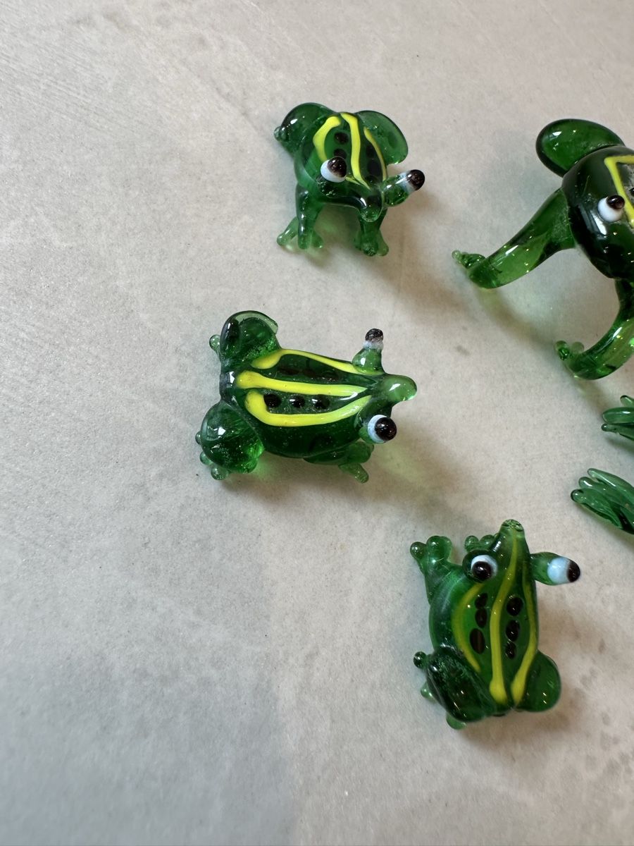 Statuette: Murano Glasfrösche – 5er Set – Nuovo (secondo la descrizione) da Nebikon venduto da Vanessa2003 4
