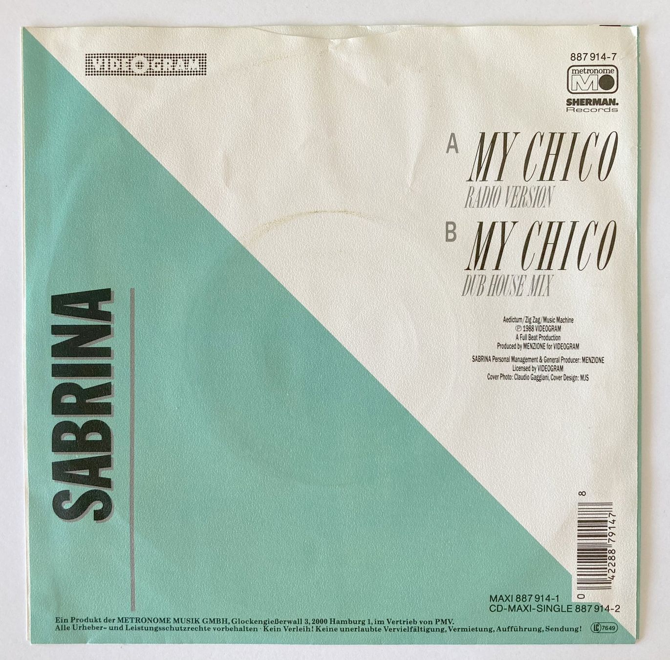Schallplatten: SABRINA - MY CHICO – Gebraucht aus Bottens von hotter-than-hell 1