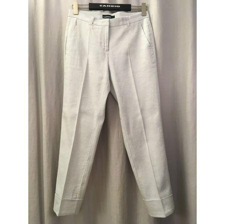 Cambio Sommer Hose Leinen Mix ice hellblau 27 inch Gr 34 neu