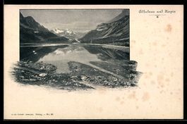 Albulasee-Hospiz, Ansicht mit See u. Ber