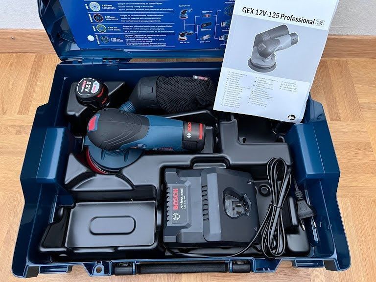 Bosch Professional GEX 12V-77 Akku-Exzenterschleifer - Bürstenlos Mit 77mm Schleifteller