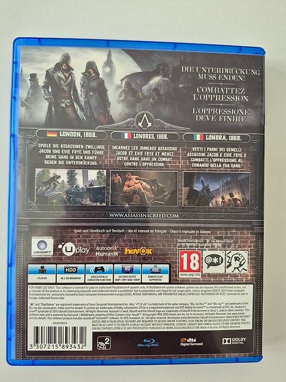 Spiele: Assassin's Creed Syndicate PS4 – Gebraucht aus Horw von Mschaefer 1